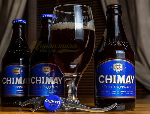 Bia Chimay xanh peres Trappistes 2016