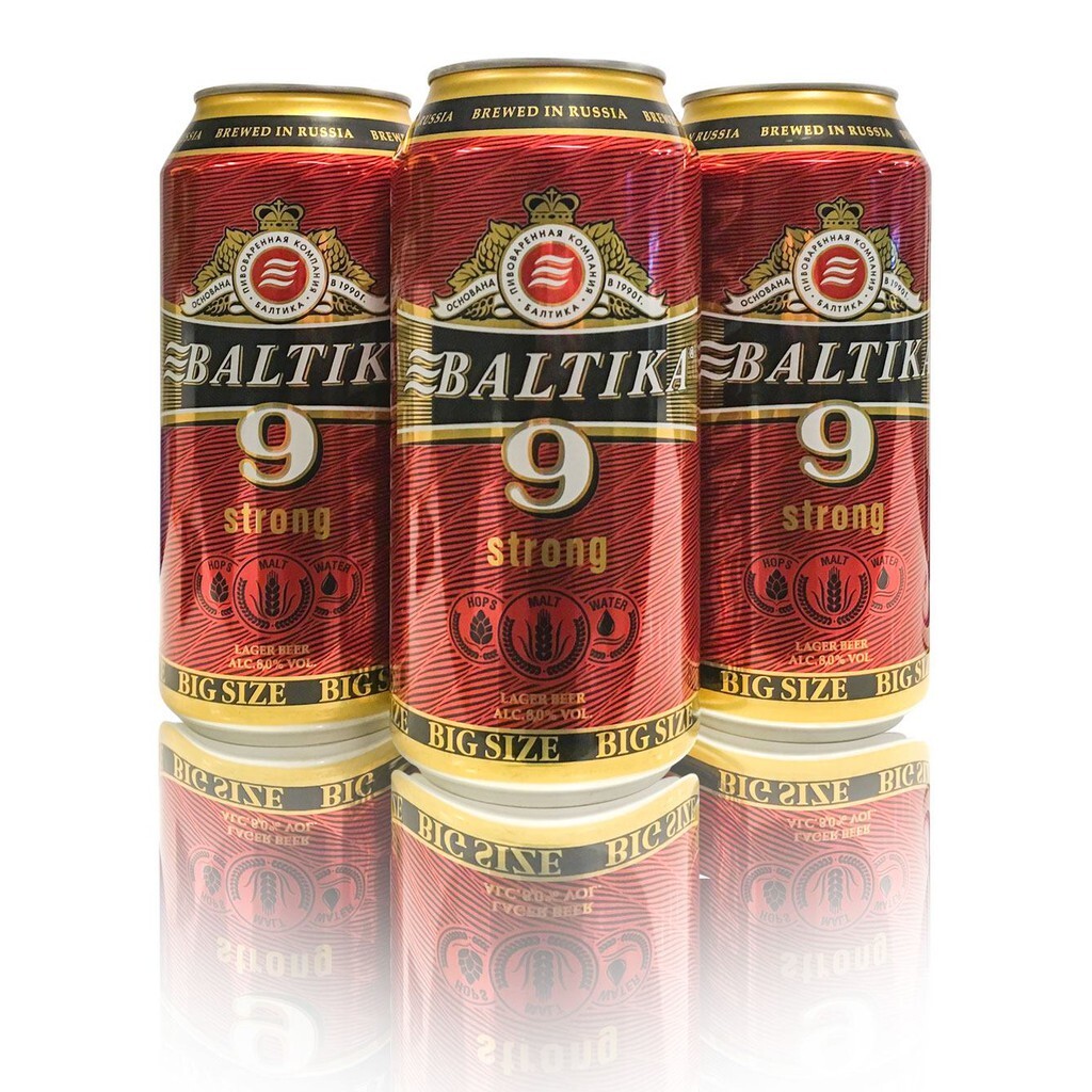 Bia Nga Baltika 9 (5% ) lon 500ml