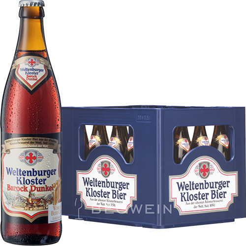 Bia Weltenburger Kloster Barock Dunkel Đức 4,7% chai 500ml