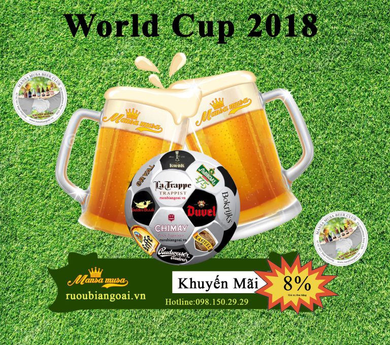 World Cup 2018 uống bia gì cho “chất”?