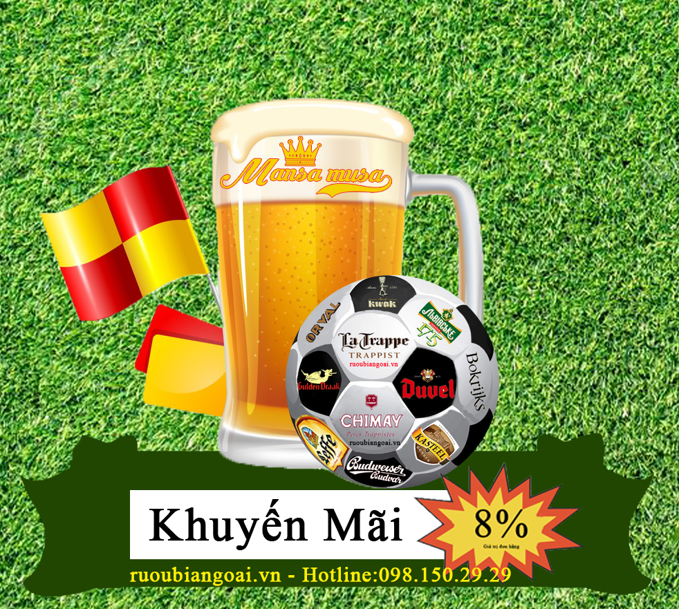  khuyến mãi 8% khi mua bia trong mùa World Cup