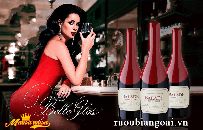 Vang Balade Pinot Noir Belle Glos 2015