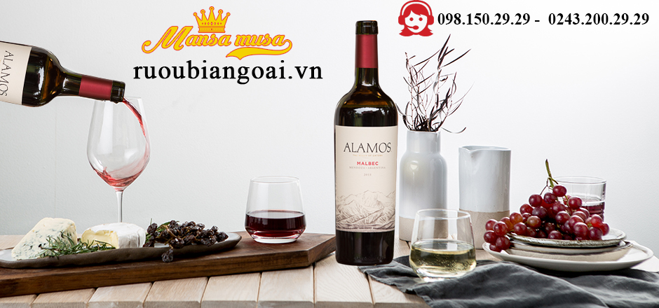 Vang Argentina Alamos Malbec