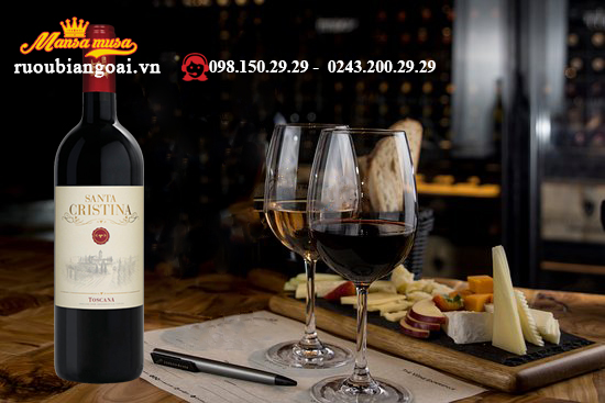 rượu vang antinori santa cristina toscana igt