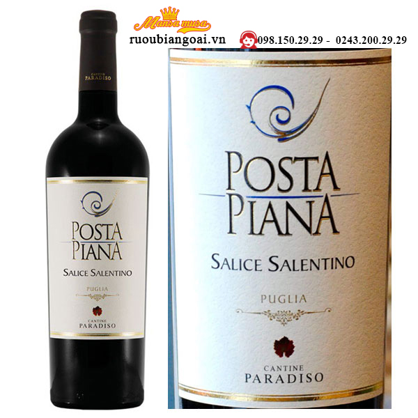 Vang Ý Posta Piana Salice Salentino Rosso Puglia