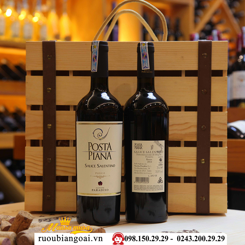 Vang Ý Posta Piana Salice Salentino Rosso Puglia