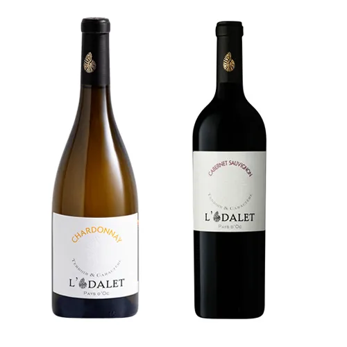 Vang Pháp L’Odalet Chardonay / Cabernet Sauvignon