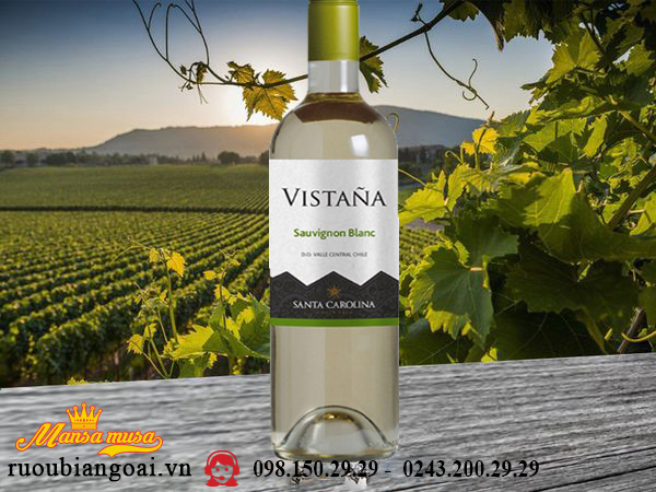 Vang Chile Santa Carolina Vistana Sauvignon Blanc