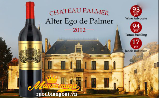 Rượu vang Pháp Alter Ego De Palmer 2012