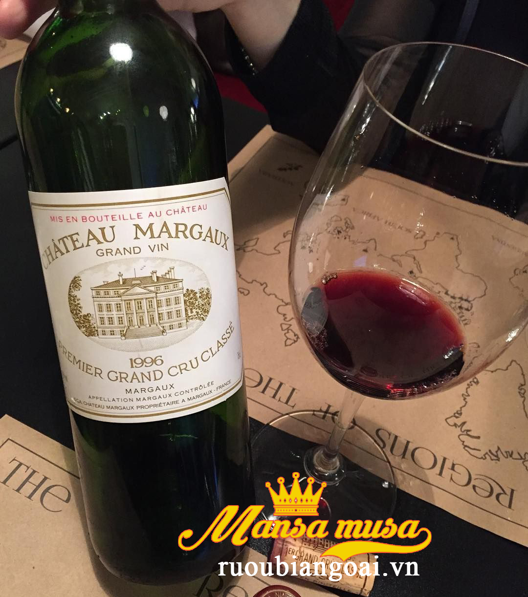 Thưởng thức rượu vang đỏ pháp Chateau Margaux 1996