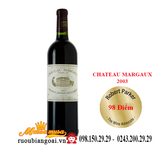 Vang Pháp Chateau Margaux 2003