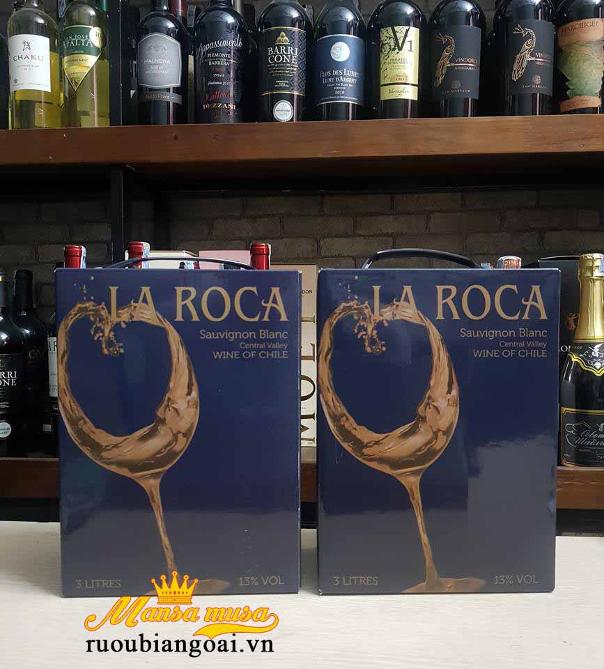 Rượu vang bịch La Roca Sauvignon Blanc trắng