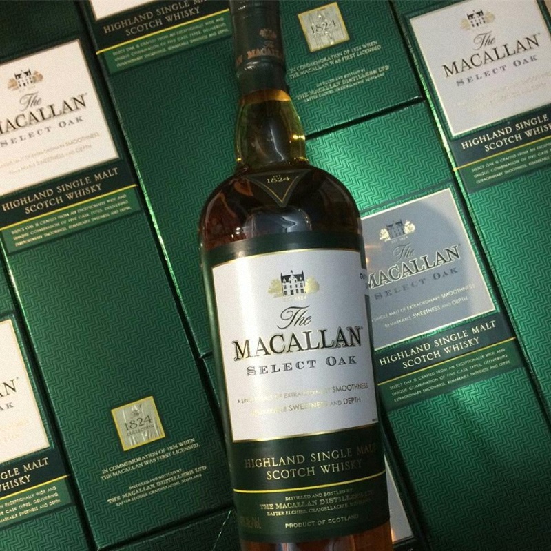 Rượu Macallan 1824 Select Oak – Xanh