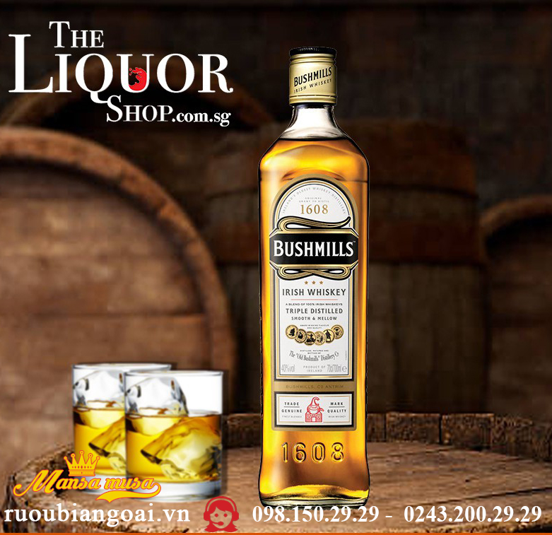 Rượu Whiskey Bushmills Original