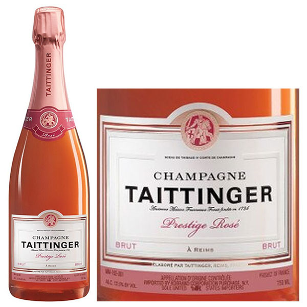 Rượu Vang Nổ Taittinger Champagne Brut Prestige Rose