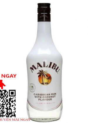 rượu rum malibu hương dừa - 21% chai 700ml