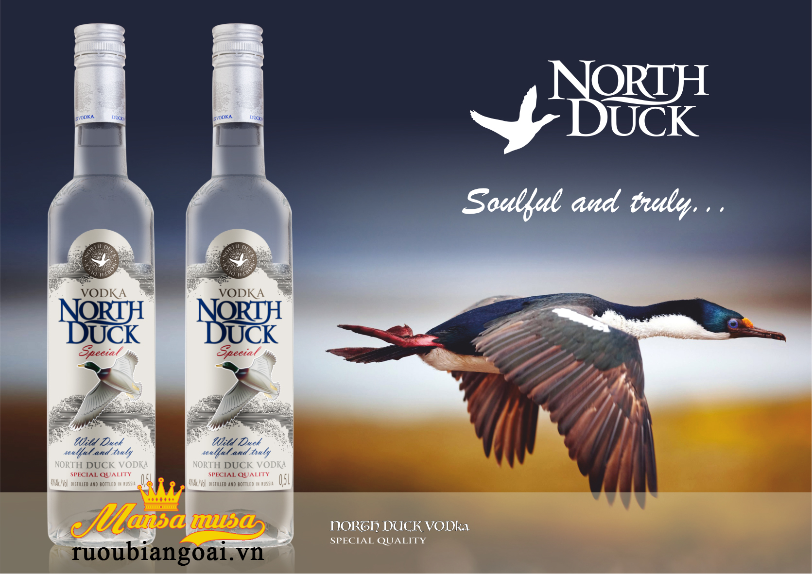 Rượu Vodka North Duck