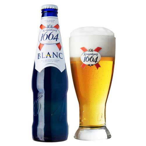 Bia 1664 Kronenbourg Blanc 5% Pháp – 24 chai 330ml