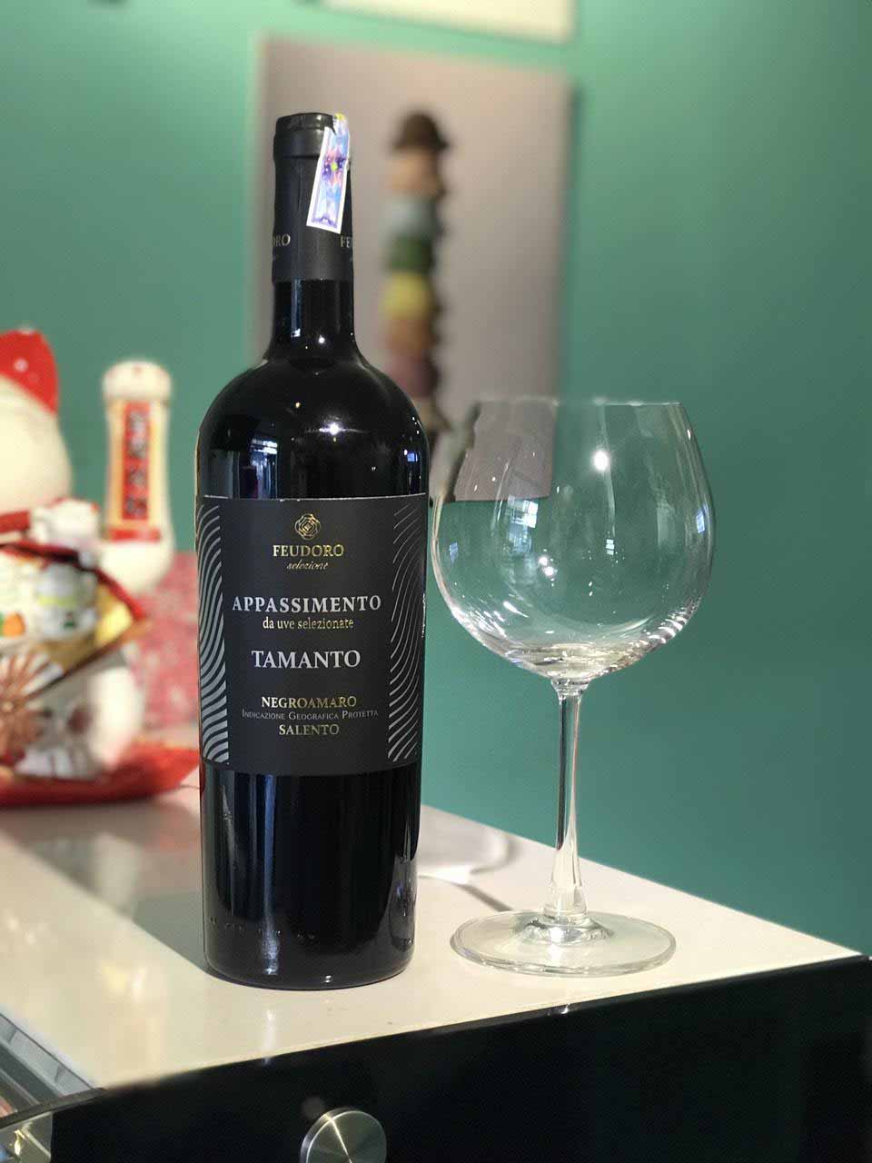 Vang Ý Feudoro Appassimento Tamanto Negroamaro Salento