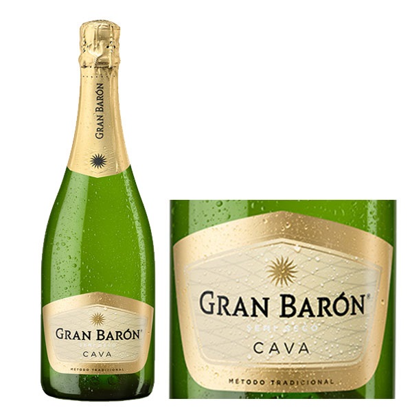 Rượu Champagne Gran Baron Cava Semi Seco