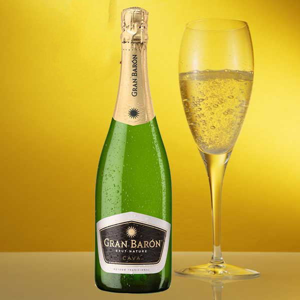 Rượu Vang Sủi Bọt Gran Baron Brut Nature Cava