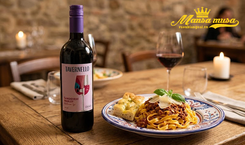vang ý tavernello sangiovese merlot rubicone vang ý tavernello sangiovese merlot rubicone