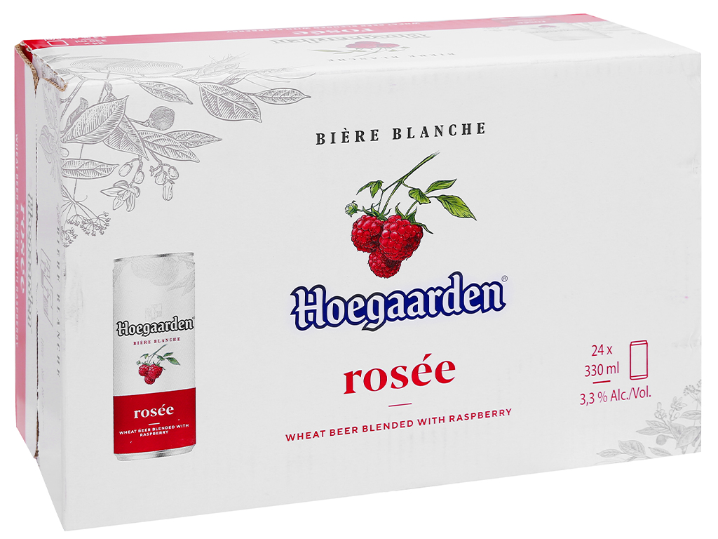 Bia Hoegaarden rosé 3,3% – 24 lon 330ml