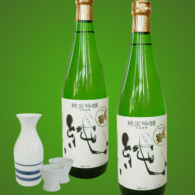 Sake Junmai Ginjo Shimeharitsuru Jun 15% 720ml-1