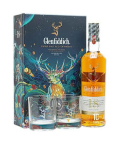 rượu whisky glenfiddich 18 năm - hộp quà tết 2022