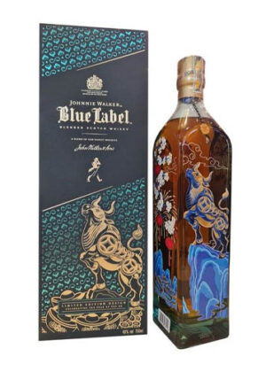 rượu whisky johnnie walker blue ox - tân sửu 2021