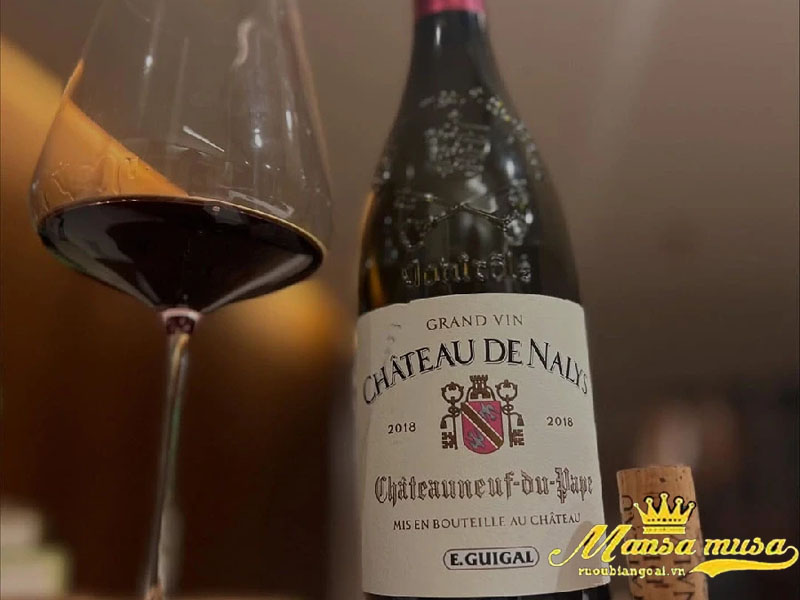 Vang pháp chateau de nalys, chateauneuf du pape