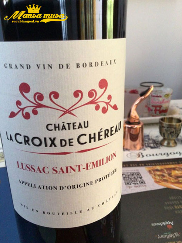 rượu vang pháp château la croix de chereau