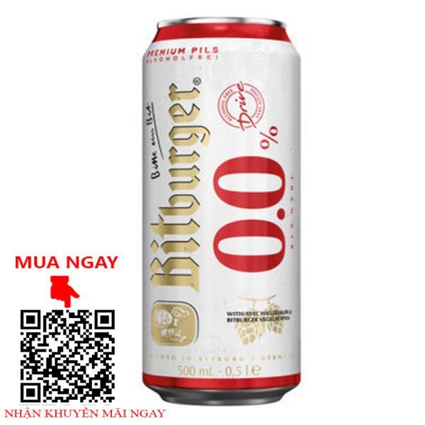 bia đức bitbuger 0% - lon 500ml