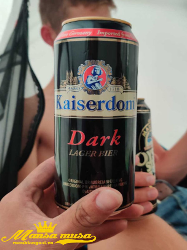  bia đức kaiserdom dark lager 4.7% - lon 500ml