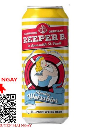 bia đức reeper b weiss bier 5.45% - lon 500ml