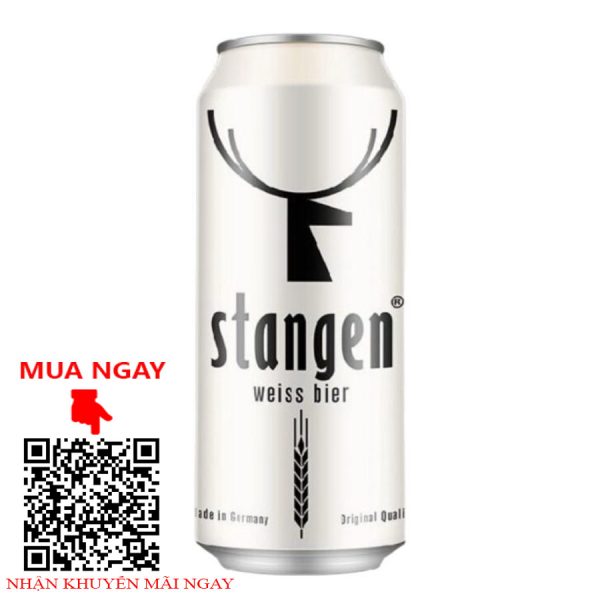 bia đức stangen weiss 4.9% - lon 500ml