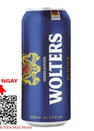 bia đức wolters pilsner 4.9% - lon 500ml