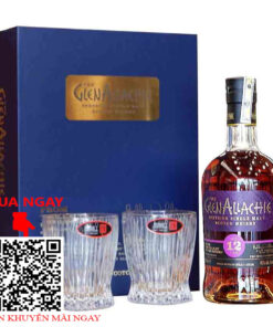 hộp quà glenallaachie 12 - 2 ly riedel fire whisky