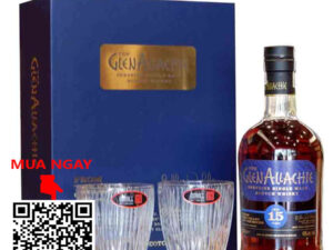 hộp quà glenallaachie 15 - 2 ly riedel fire whisky