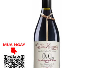 rượu vang đỏ không cồn cantina zaccagnini de-alcoholised wine red