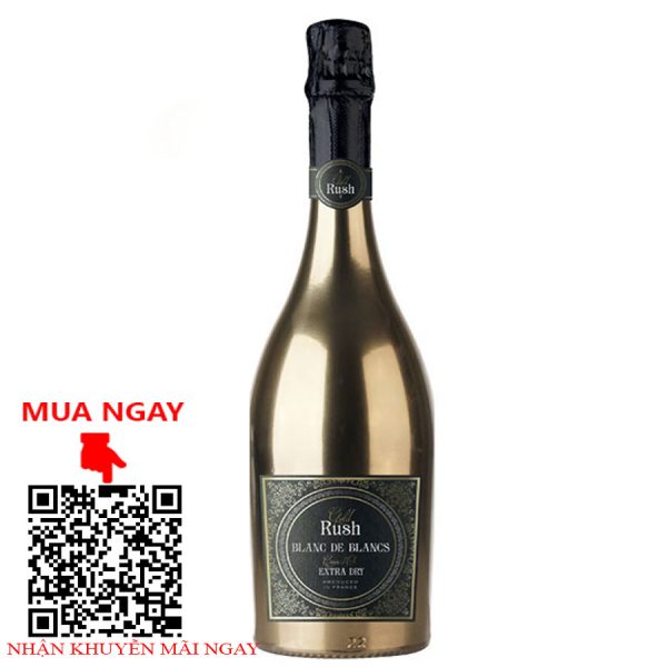 rượu vang gold rush blanc de blancs extra dry