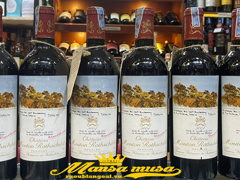 rượu vang pháp chateau mouton rothschild 2004