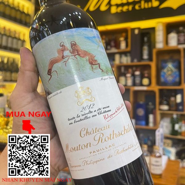 rượu vang pháp chateau mouton rothschild 2012