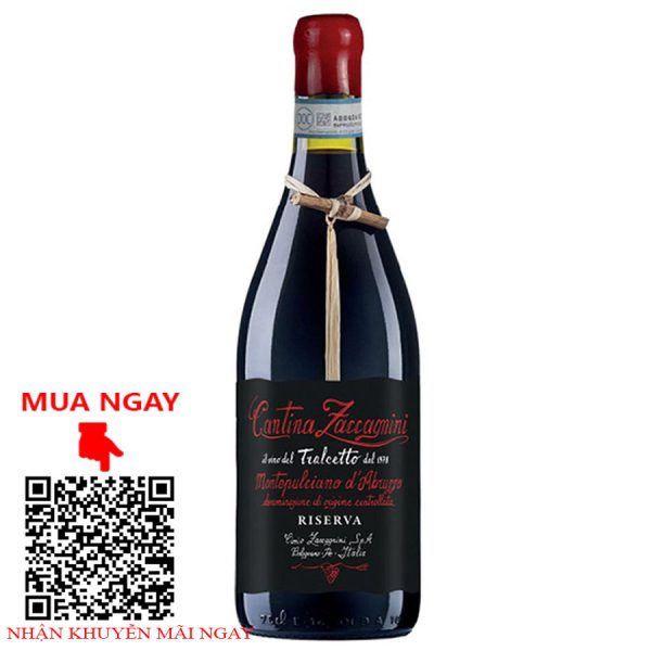 rượu vang ý cantina zaccagnini montepulciano d'abruzzo resever