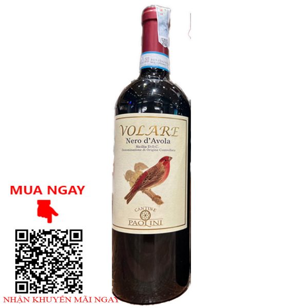 rượu vang ý cantine paolini volare nero d'avola