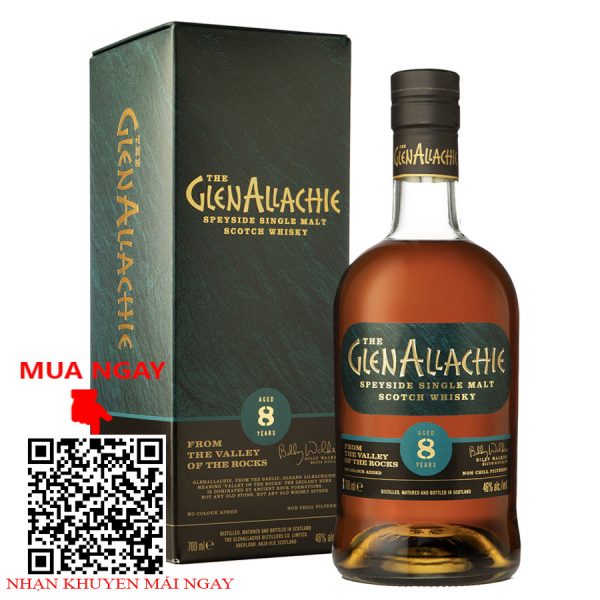 rượu whisky glenallachie 8y 46% - chai 700ml