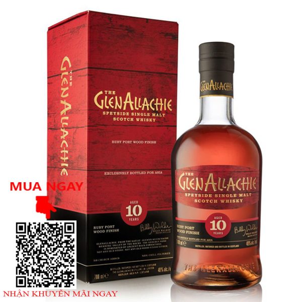 rượu whisky glenallachie asia exclusive 10 year old ruby port wood finish