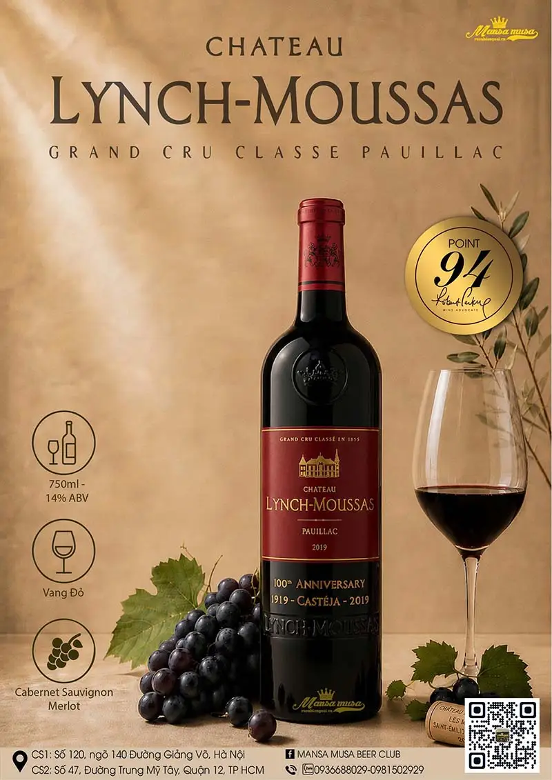 vang pháp château lynch moussas 2019 vang pháp château lynch moussas 2019
