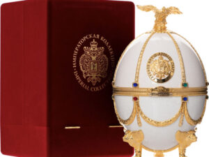 rượu vodka trứng faberge pearl imperial collection vàng 24 carat