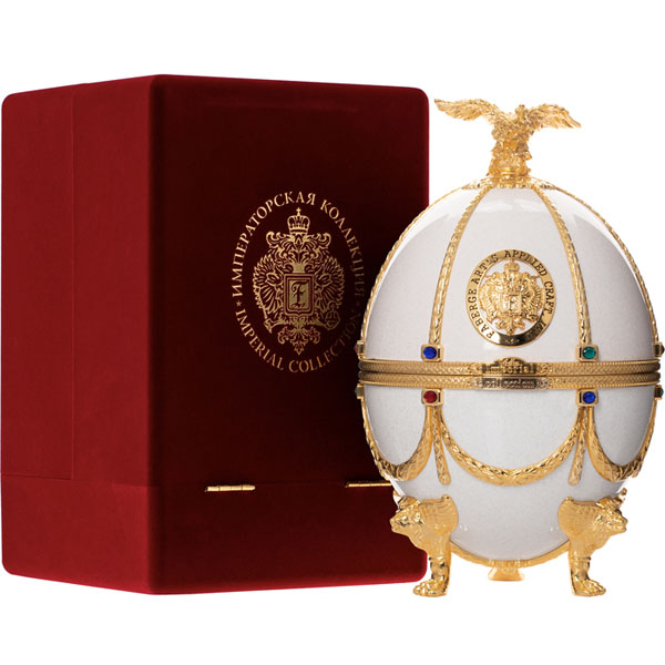rượu vodka trứng faberge pearl imperial collection vàng 24 carat